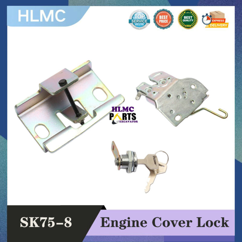 High Quality Excavator Engine Cover Lock for SK60 SK70-8 SK75-8 Engine Engine Cover Lock Construction Machinery Parts