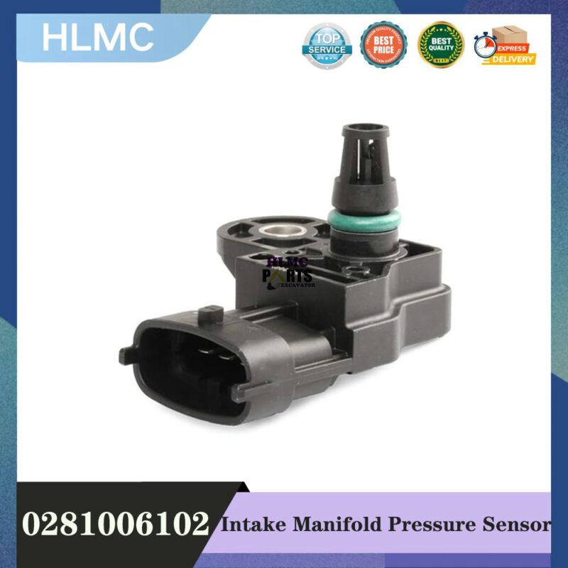 Intake Manifold Pressure Sensor 0281006102 612640120077 MAP for Weichai Engine Excavator Parts