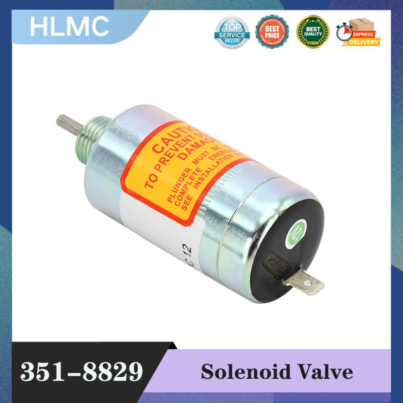 12V Stop Solenoid 153-6409 351-8829 238-1210 Compatible with Caterpillar Engine 3011C 3013C 3024C 3014 3024 3003 C0.5 C1.1 C1.5