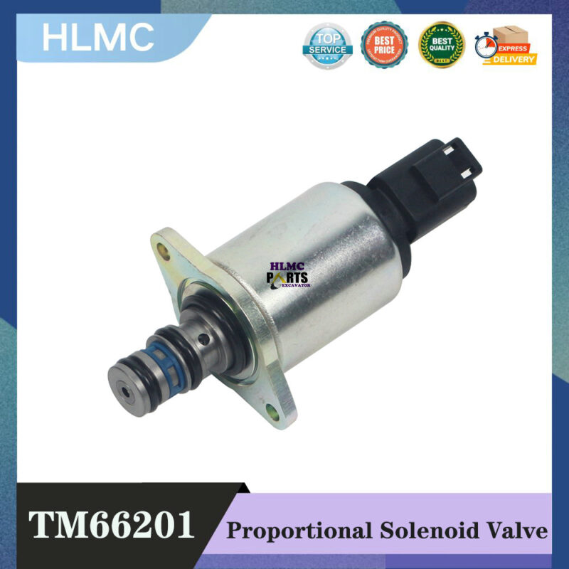 TM66201 Proportional Solenoid Valve 24V 20bar for Thomas Sany SY215 SY335 XCMG Hyundai Excavator Multi Way Valve Parts