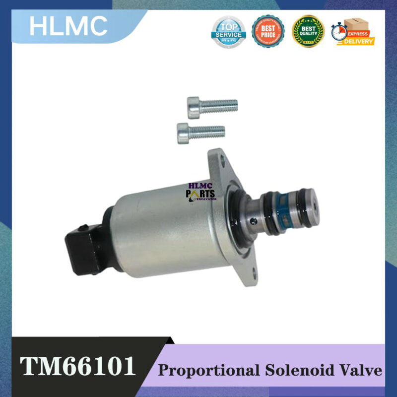 TM66101 Proportional Pilot Solenoid Valve 24V 20bar for Thomas Sany SY215 Excavator Multi Way Valve Parts