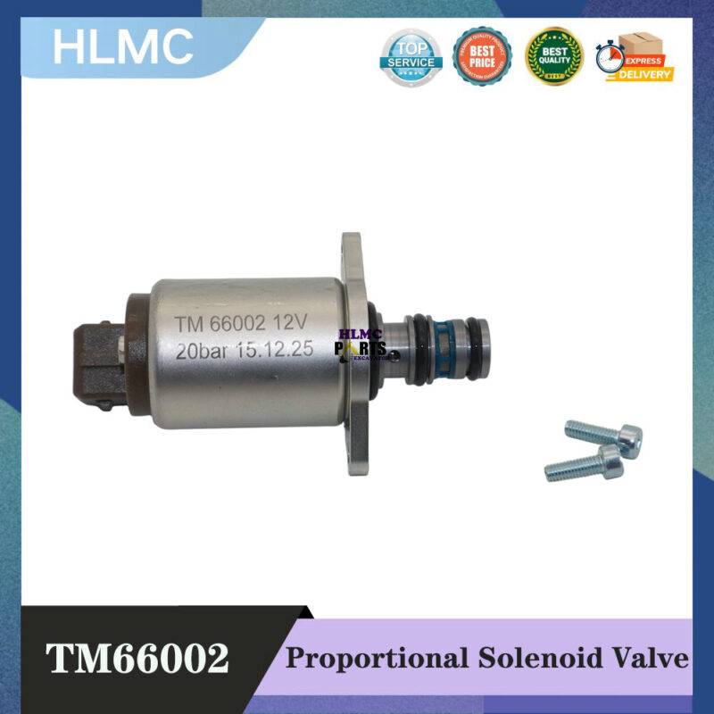 12V Solenoid Valve TM66002 TM-66002 Compatible for Thomas Engine Excavator Parts