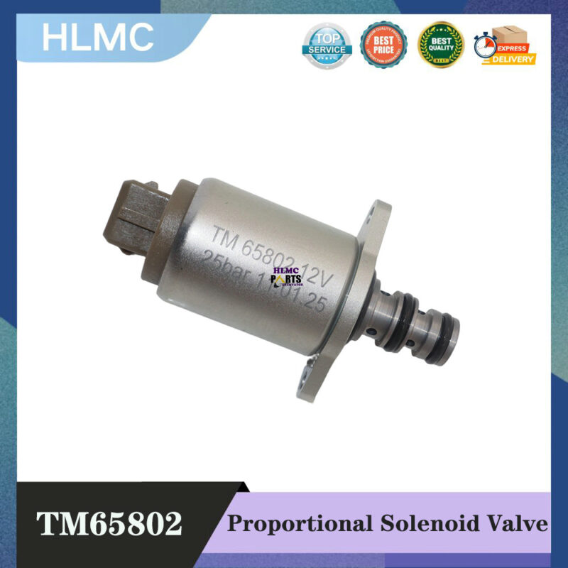 12V Proportional Solenoid Valve TM65802 Compatible for Thomas Excavator Construction Machinery Parts