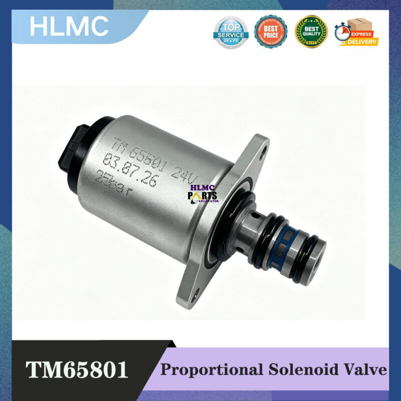 Proportional Solenoid Valve TM65801 24V for Kalmar DRF450 Sany SRSC45H Reach Stacker Port Machinery Hydraulic Pump Valve