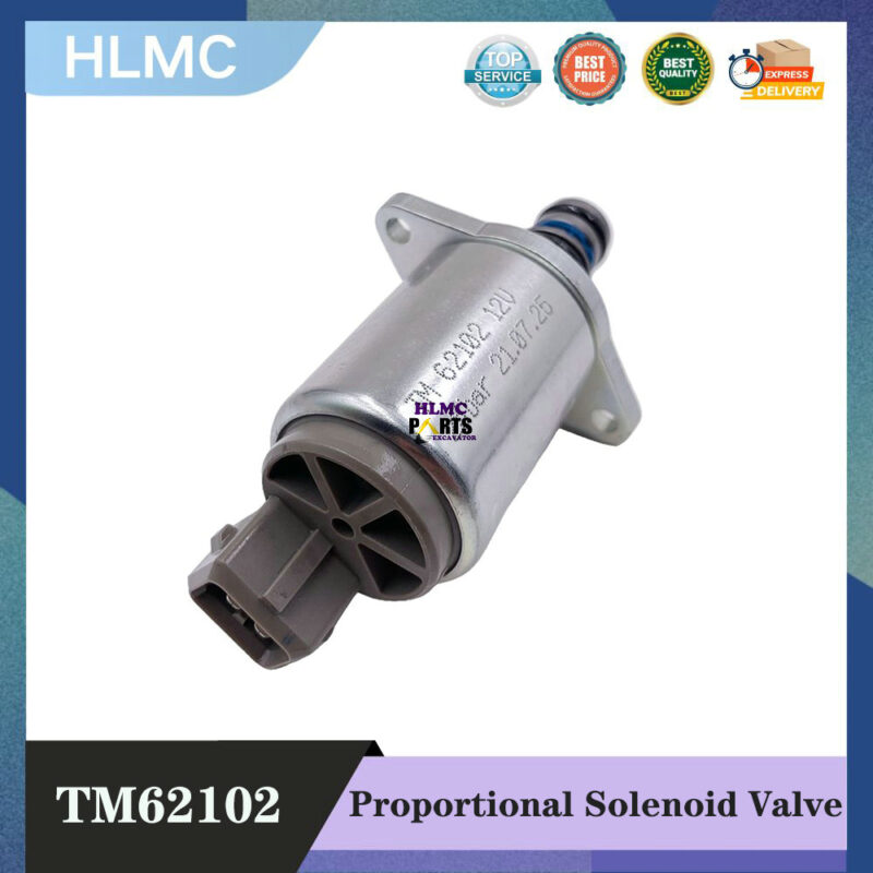 TM62102 Solenoid Valve 12V 25bar for Sany for Zoomlion Excavator Hydraulic Pump Proportional Valve for Kalmar Parts