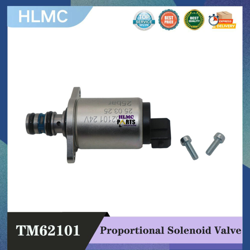 TM62101 High Quality Solenoid Valve 24V 25bar for Zoomlion for Excavator Hydraulic Pump Proportional Valve Parts