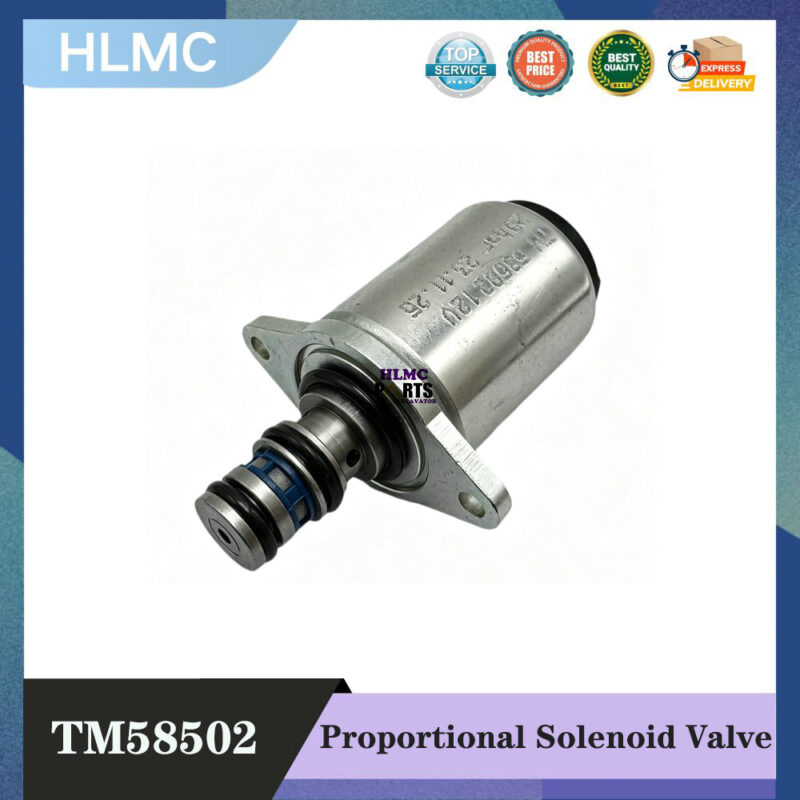 TM58502 Solenoid Valve 12V 20bar for Sany for Zoomlion Excavator for Sany Loader Hydraulic Pump Valve G12D20