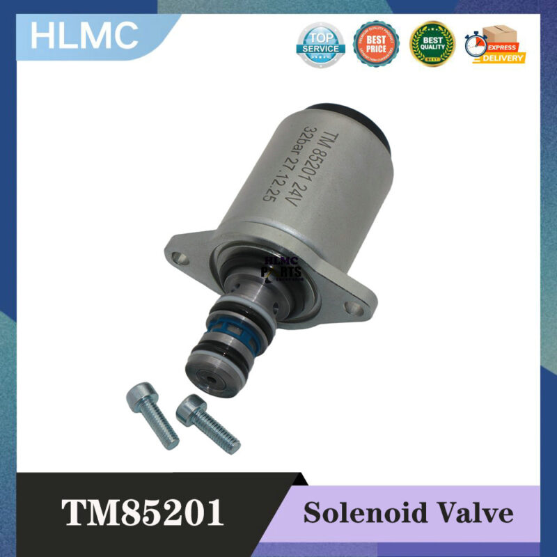 24V Proportional Solenoid Valve TM85201 Compatible for Excavator Construction Machinery Parts