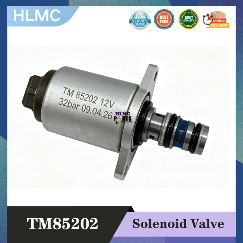 Proportional Solenoid Valve TM85202 12V for 12V System Excavator Loader Bulldozer Hydraulic Pump Valve