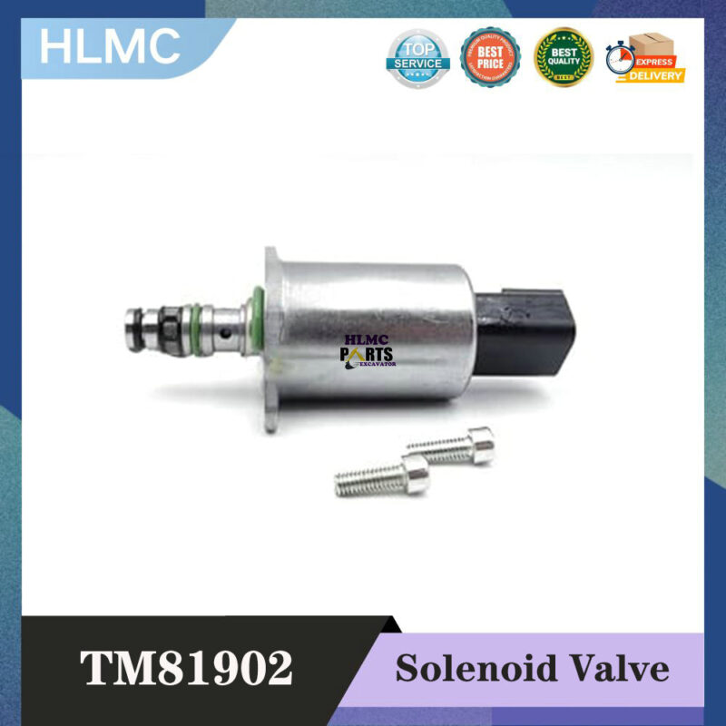 Proportional Solenoid Valve TM81902 24V 50Bar for Sany Excavator Loader PVG32 Multi-Way Valve Transmission Shift Valve