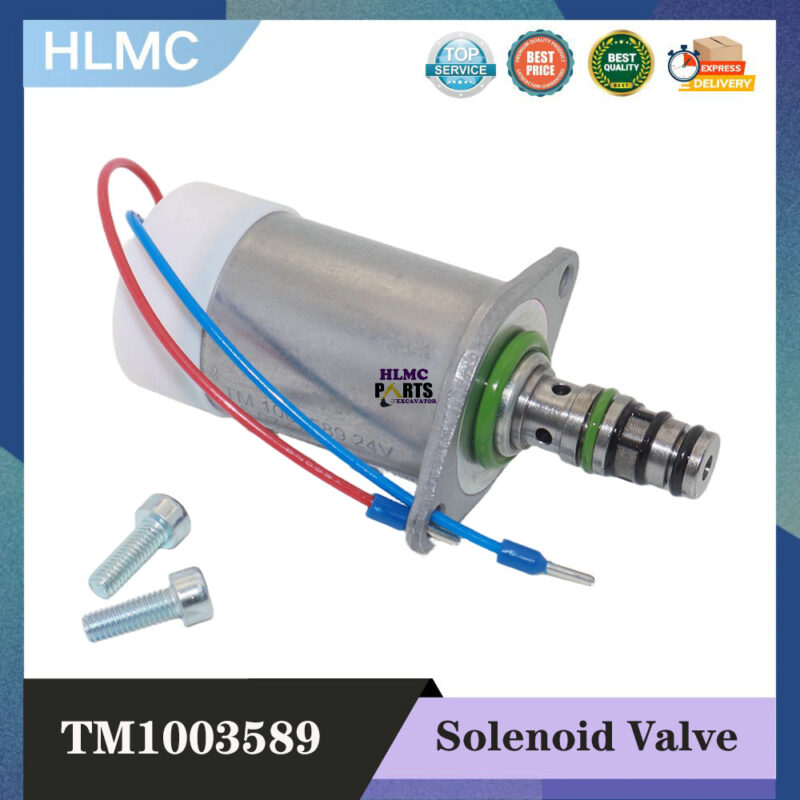 TM1003589 Proportional Solenoid Valve 24V 25bar for Thomas Sany SY215 SY335 CAT 320D Excavator Hydraulic Parts