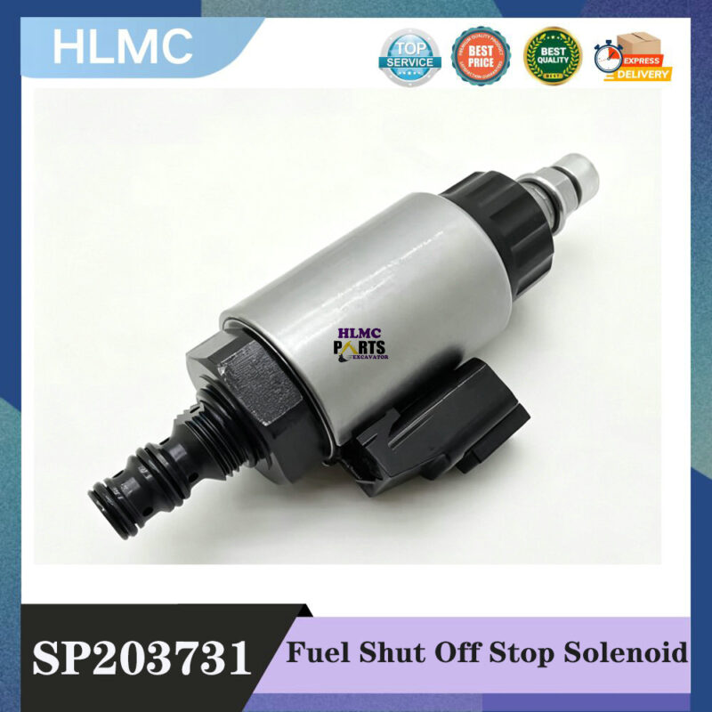 SP203731 Fuel Shut Off Stop Solenoid for Liugong CLG855 CLG856 XCMG LW500 LW600 Wheel Loader