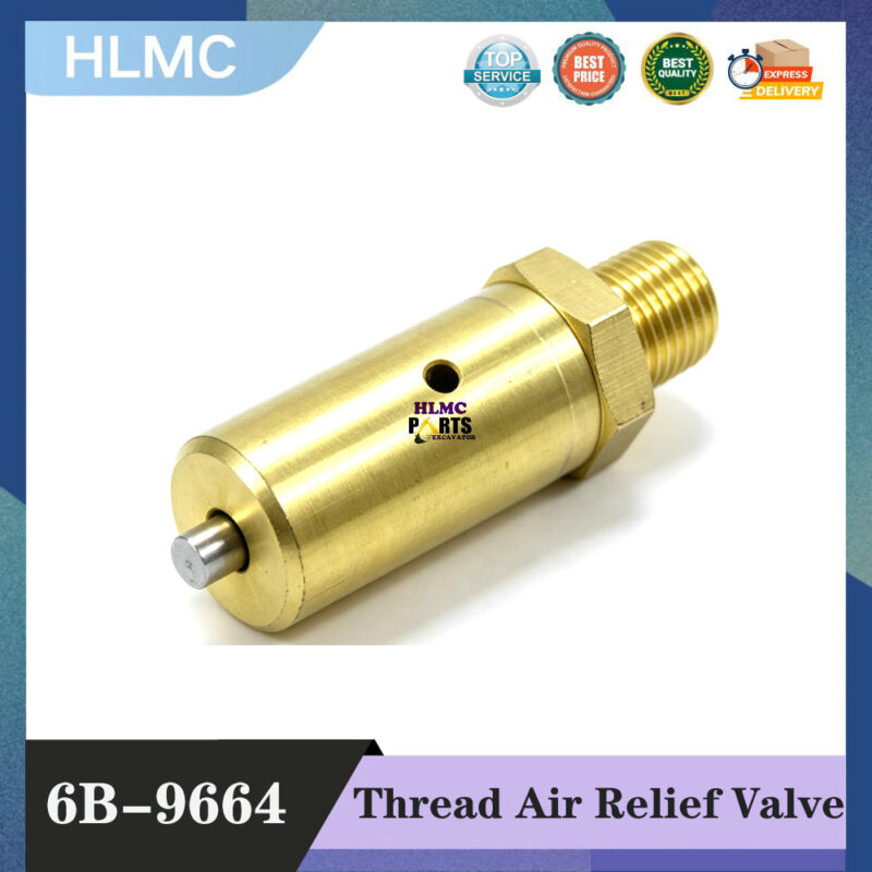 6B-9664 Electric Parts 1/4" Thread Air Relief Valve 6B9664 for 772 776 776D 776C 776B 768C 768B 772B 784C 784B