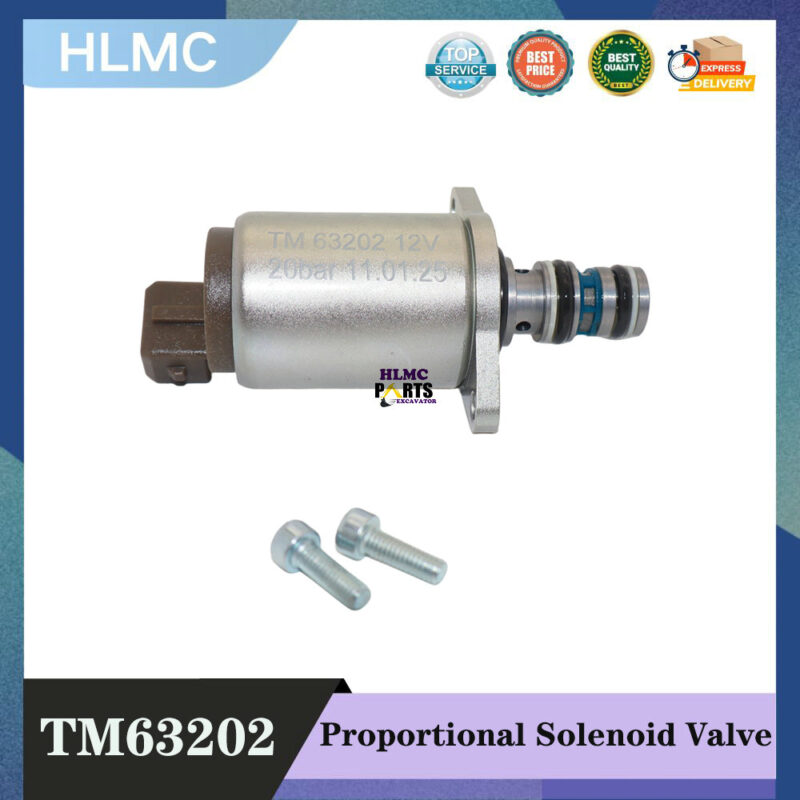 Solenoid Valve 12V Solenoid Valve TM63202 12V 20bar for Hydraulic Pump Proportional Solenoid Valve