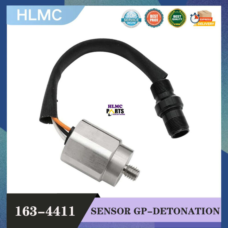 Engine Knock Detonation Sensor Compatible with Caterpillar Cat for Generator G3408 G3412 G3412C G3508 G3512 G3516 G3612 G3616 163-4411 1634411