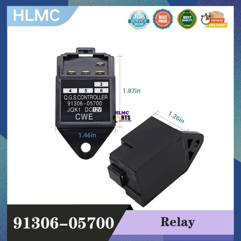 12V Time Car Relay 91306-05700 5650-043-1762-0 for K3A K3B K3C K3D Kq1-Dc12V Engine 9130605700 565004317620