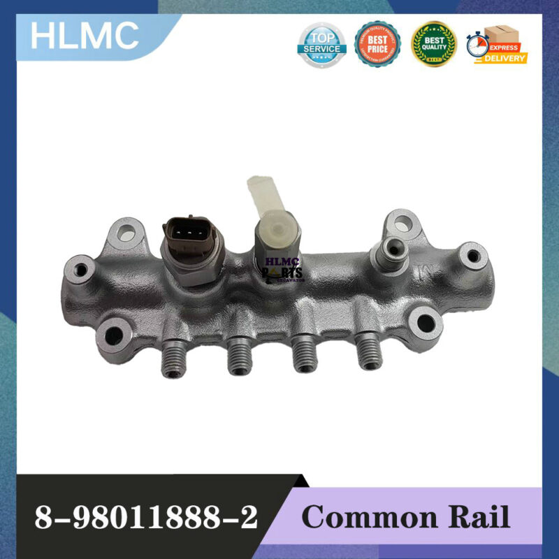 Common Rail Assy 8-98011888-2 8980118882 For Isuzu Engine 4JJ1 4JJ1T Hitachi ZX110-3 ZX120-3 ZX130K-3 ZX140W-3 ZX160LC-3 For Excavator 135G 245GLC 230GW 190GW