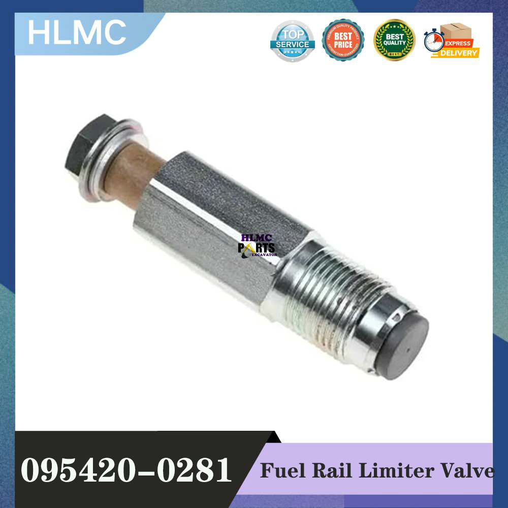 095420-0281 0954200281 Common Rail Pressure Relief Valve Fuel Rail Limiter Valve 8-98032549-0 for Isuzu 4HK1 6HK1 Hitachi ZX200