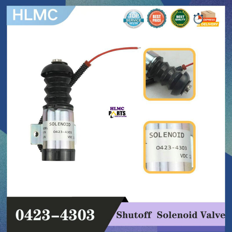 0423-4303 04234303 12V 24V Push Pull Solenoid Valve for diesel Engine Fuel Shutoff Control System Spare Component