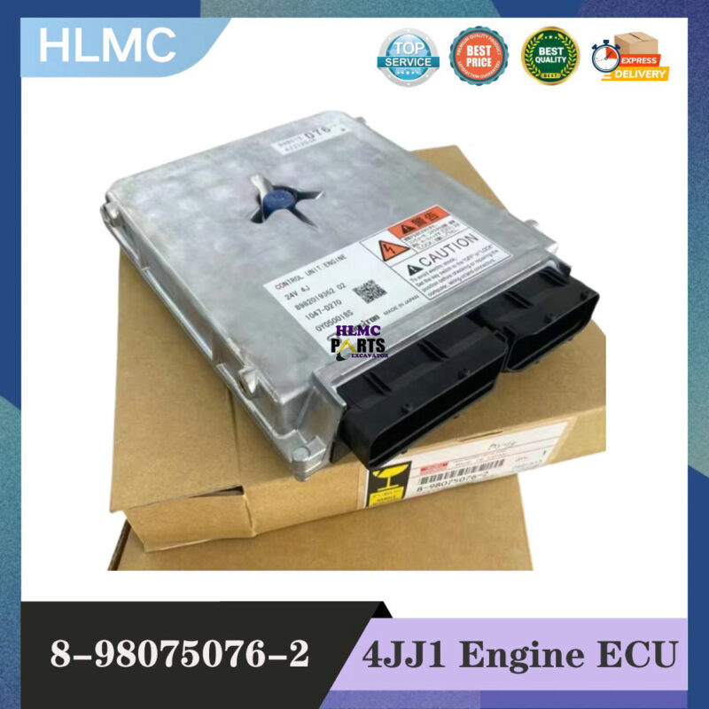 8980750762 8-98075076-2 for Isuzu 4JJ1 Engine ECU Controller Excavator SH130-5 CX130B Excavator Parts