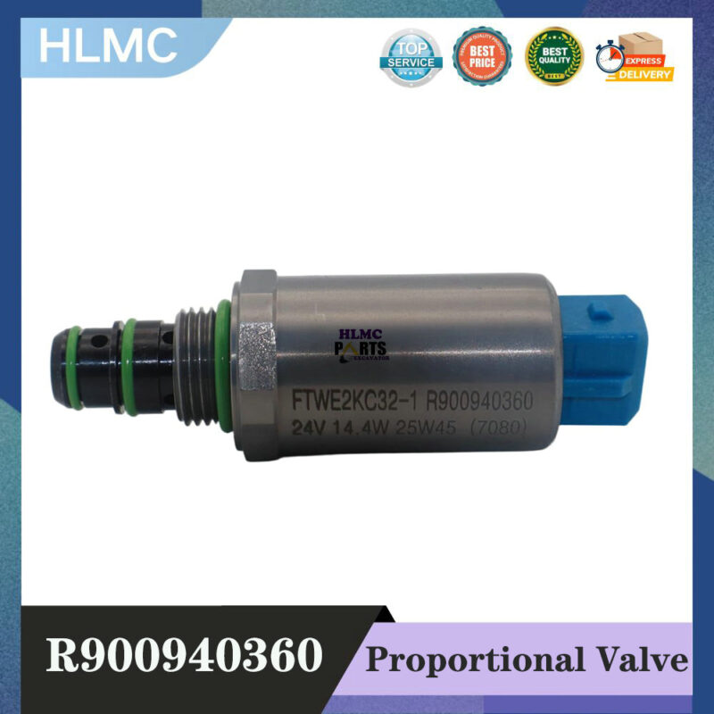 R900940360 Proportional Valve Hydraulic Parts 24V 4WREE6 14 4W for Komatsu PC200 8 Hitachi ZX200 CAT 950G Volvo L120E
